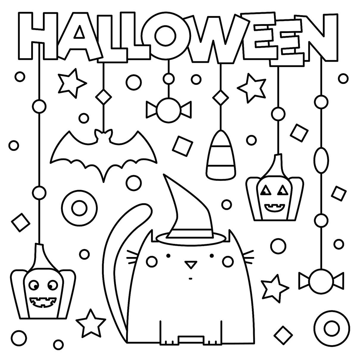 Halloween Activities Pages
 Halloween Coloring Pages 10 Free Spooky Printable