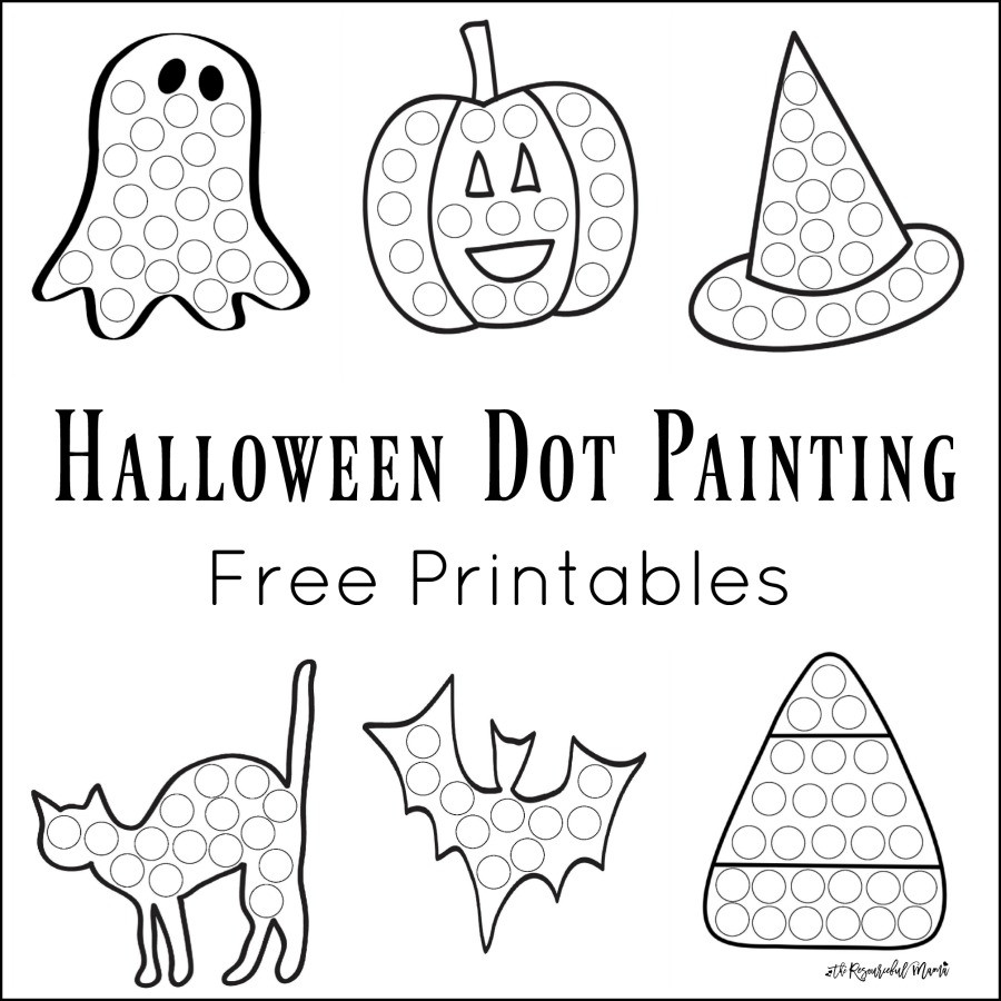 Halloween Activities Pages
 Halloween Dot Painting Free Printables The Resourceful