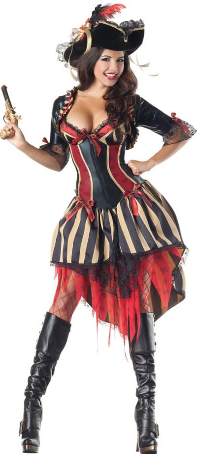 Halloween Costumes In Party City
 Adult Pirate Body Shaper Costume