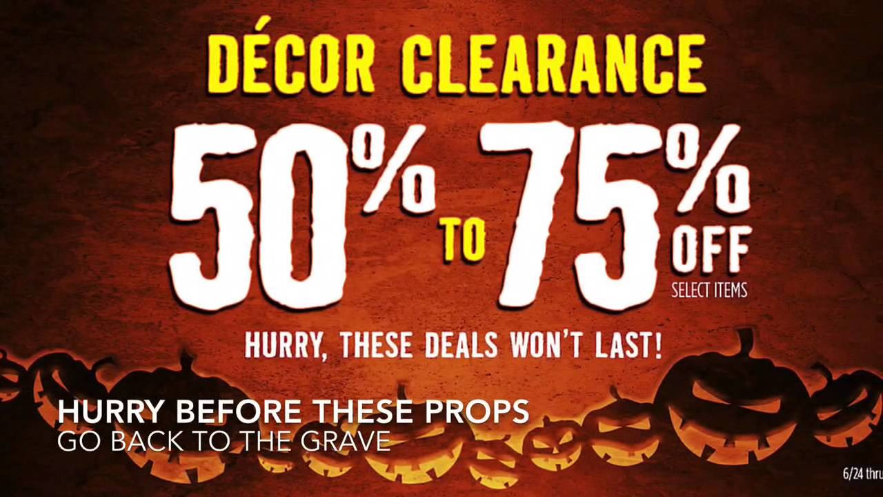 Halloween Decor Sale
 Spirit Halloween Decor Clearance Sale HUGE SAVINGS 50 