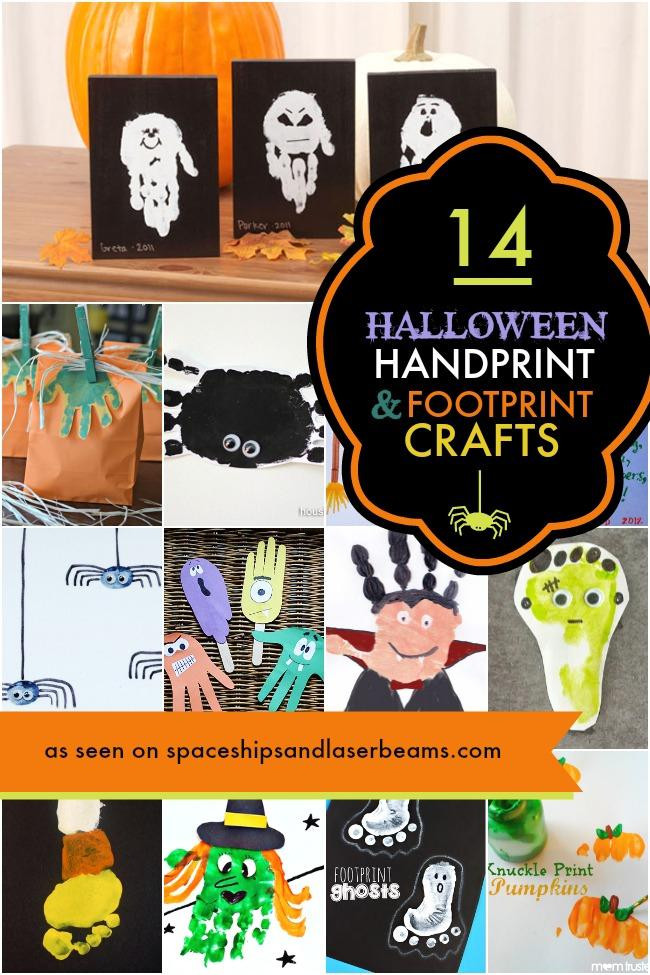 Halloween Handprint Crafts
 14 Halloween Handprint and Footprint Crafts Spaceships