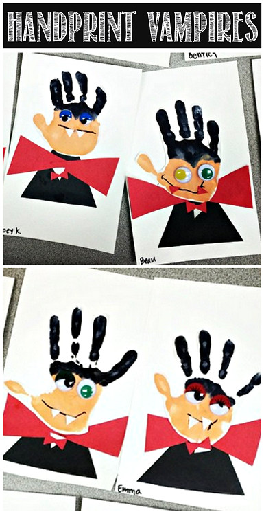 Halloween Handprint Crafts
 25 Halloween Crafts for Kids Diary of a Working Mom