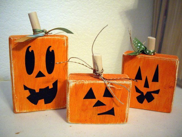 Halloween Wood Craft
 Halloween Decorations Tips and Ideas InspirationSeek
