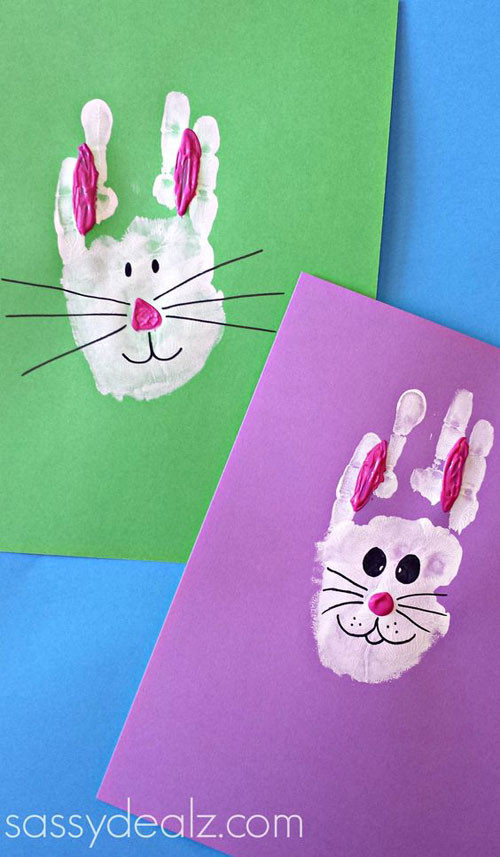Handprint Easter Crafts
 40 Simple Easter Crafts for Kids e Little Project