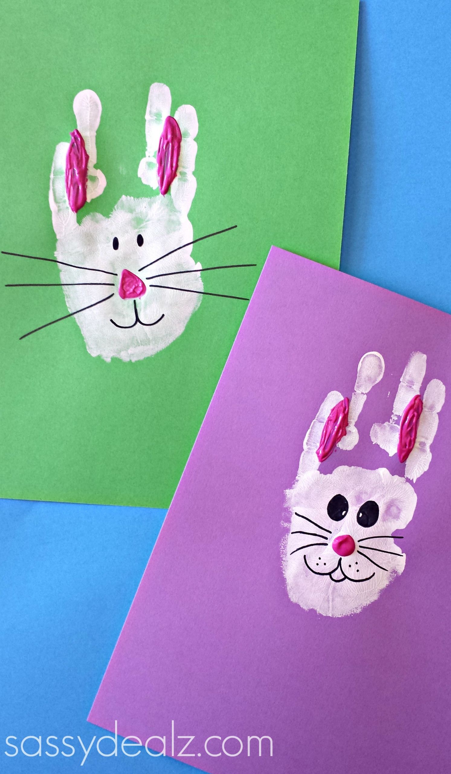 Handprint Easter Crafts
 14 Simple Easter crafts to do with your kids