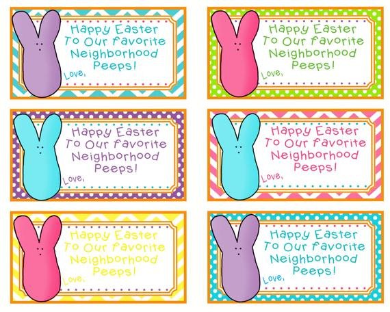Happy Easter Gift Tags
 Easter Printable Neighbor Gift Tags Happy Easter To Our