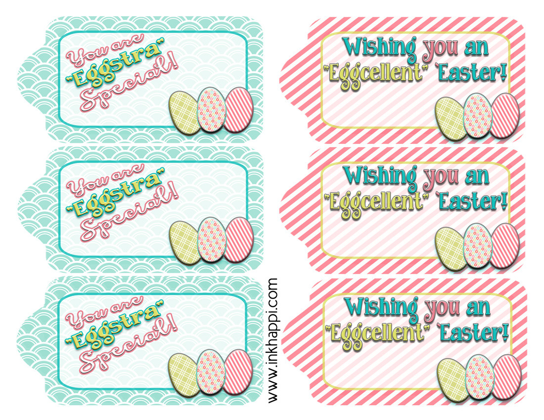 Happy Easter Gift Tags
 Easter Gift Tags to Help "Wrap it Pretty" inkhappi
