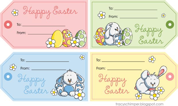 Happy Easter Gift Tags
 PIECES OF ME Free Easter Tags