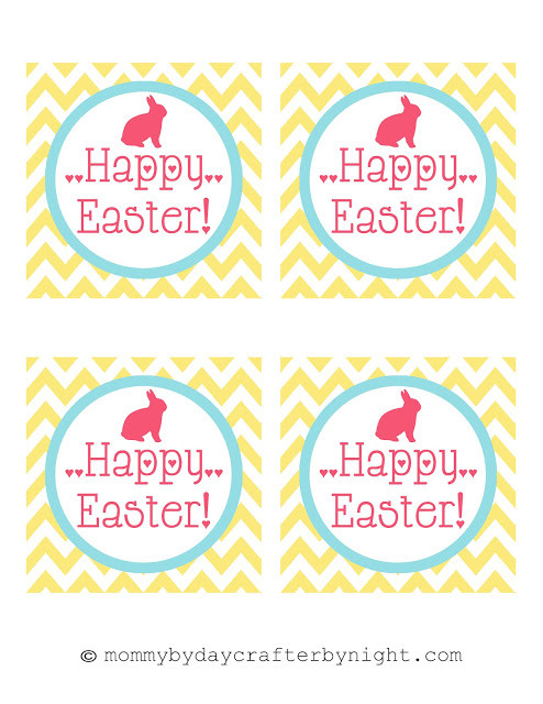 Happy Easter Gift Tags
 Mommy by day Crafter by night Free Printable Happy