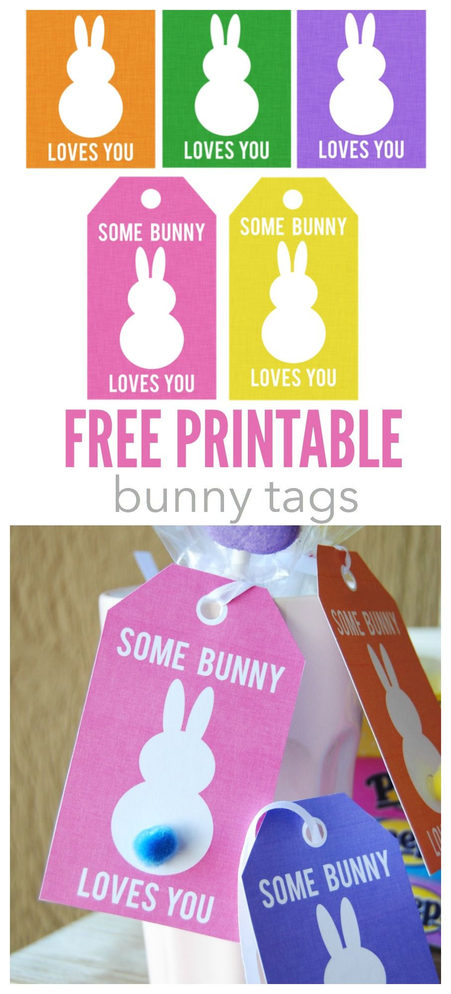 Happy Easter Gift Tags
 Some Bunny Loves You Tags Easter Pinterest