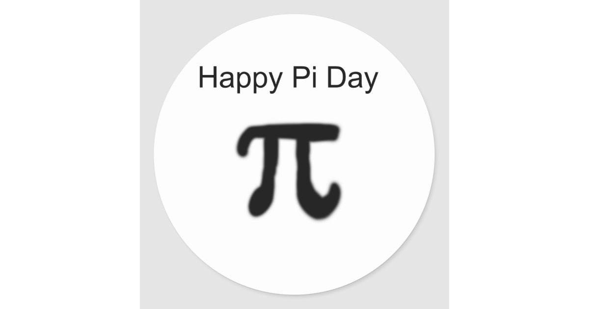 Happy Pi Day Gifts
 Happy Pi Day Classic Round Sticker