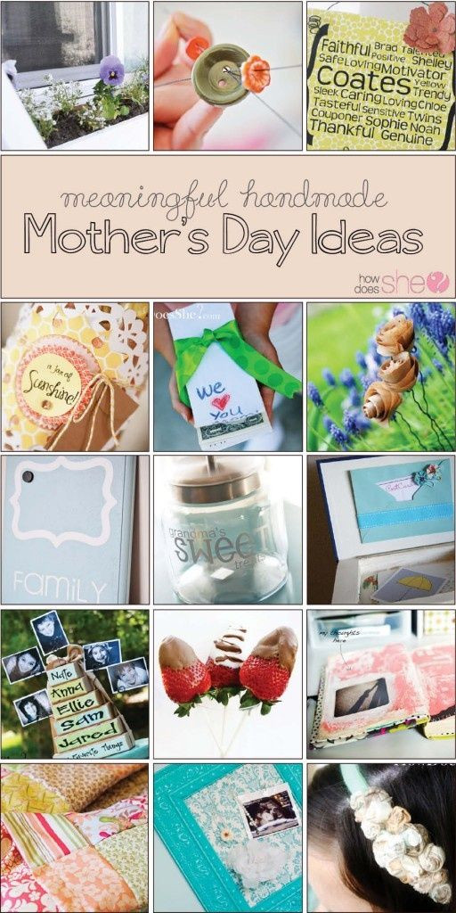 Homemade Mothers Day Ideas
 Personal Meaningful Homemade Mother s Day Gift Ideas