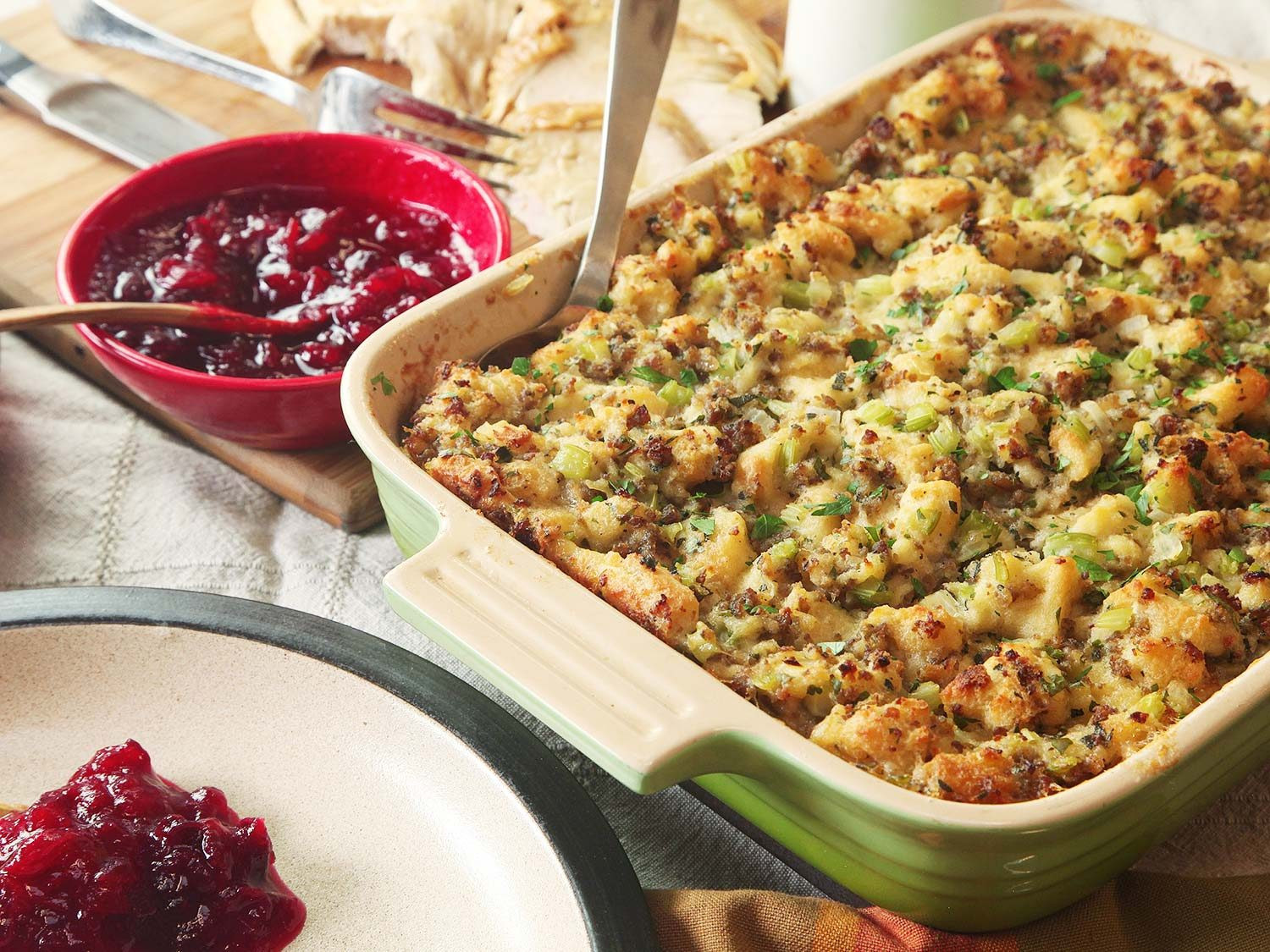 Homemade Thanksgiving Stuffing Recipe
 Classic Sage and Sausage Stuffing Dressing Recipe
