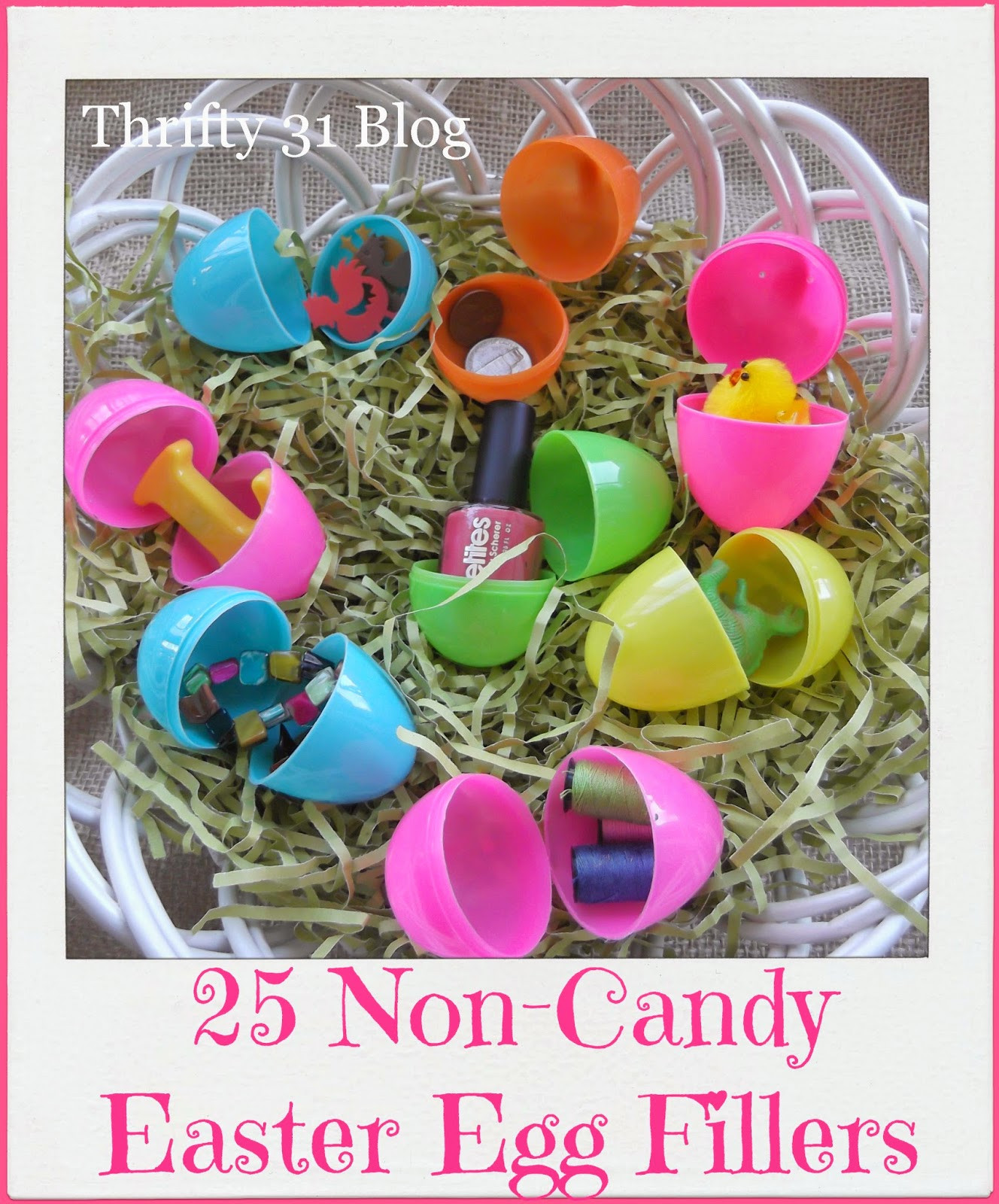 Ideas For Easter Egg Fillers
 Thrifty 31 Blog 25 Non Candy Easter Egg Fillers