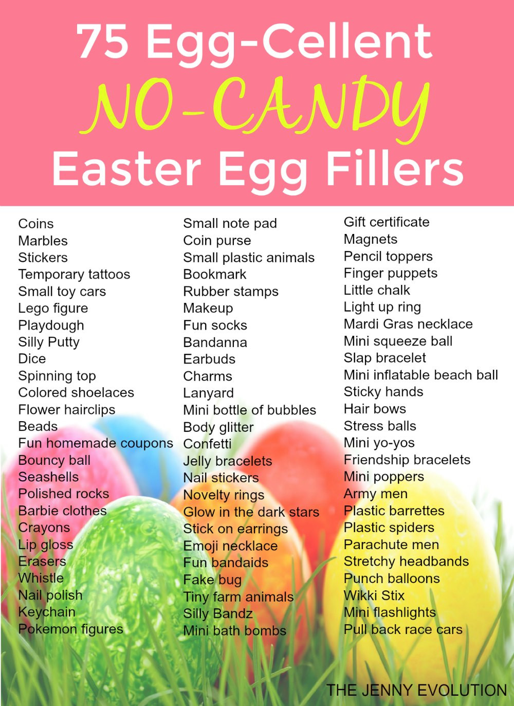 Ideas For Easter Egg Fillers
 75 Egg cellent Non Candy Easter Egg Fillers