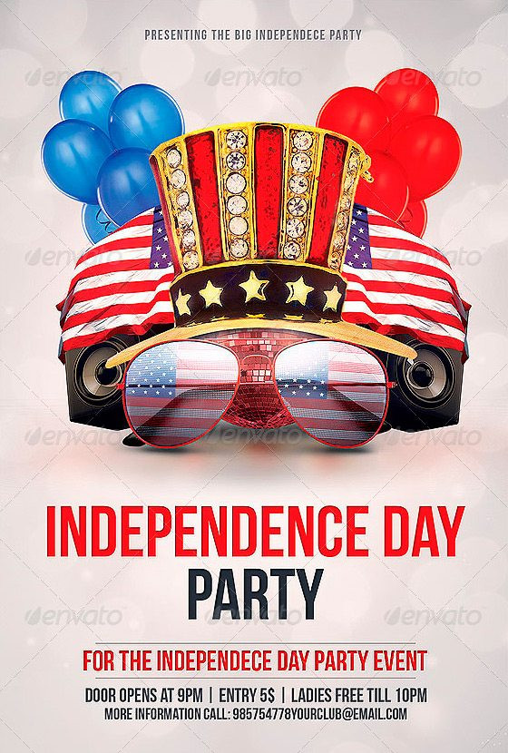 Independence Day Party
 Independence Day Party Flyer Template Download best club