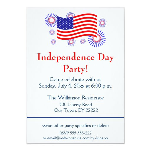 Independence Day Party
 Independence Day Party Card