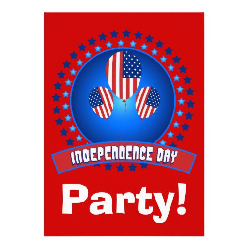 Independence Day Party
 Independence Day Party Invitation 13 Cm X 18 Cm Invitation