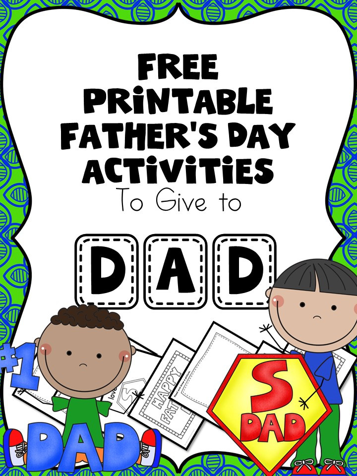 Kindergarten Fathers Day Crafts
 Free Fathers Day Worksheets for Kindergarten or Preschool