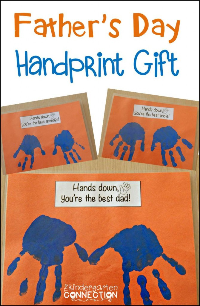 Kindergarten Fathers Day Crafts
 Father s Day Handprint Gift The Kindergarten Connection