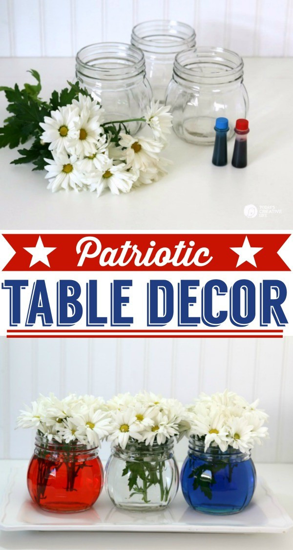 Labor Day Decor
 Easy Patriotic Table Decor Today s Creative Life