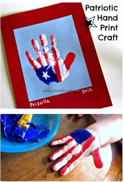 Memorial Day Craft For Preschool
 Memorial Day Craft Ideas for Preschool Patriotic hand