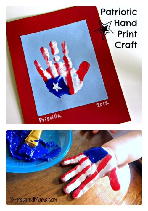 Memorial Day Crafts For Preschool
 The Cutest Flag Craft EVER