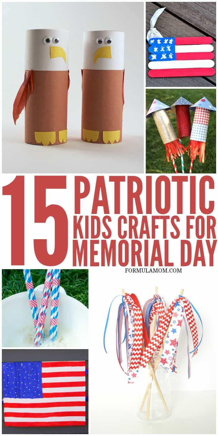 Memorial Day Crafts For Toddlers
 15 Patriotic Crafts for Kids memorialday 4thofjuly