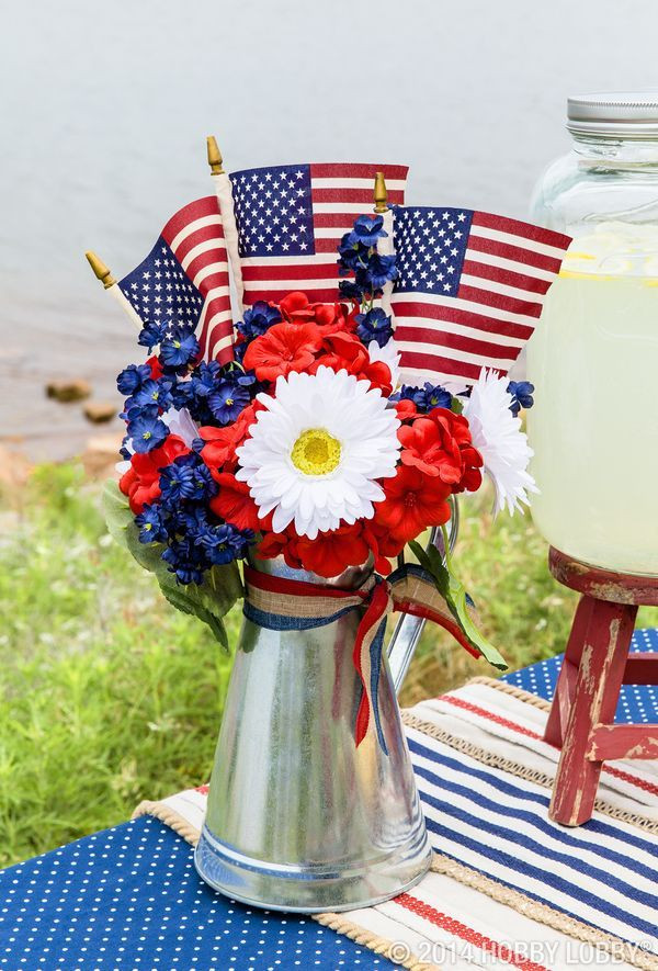 Memorial Day Decor Ideas
 Galvanized tins harken back to a simpler day in time