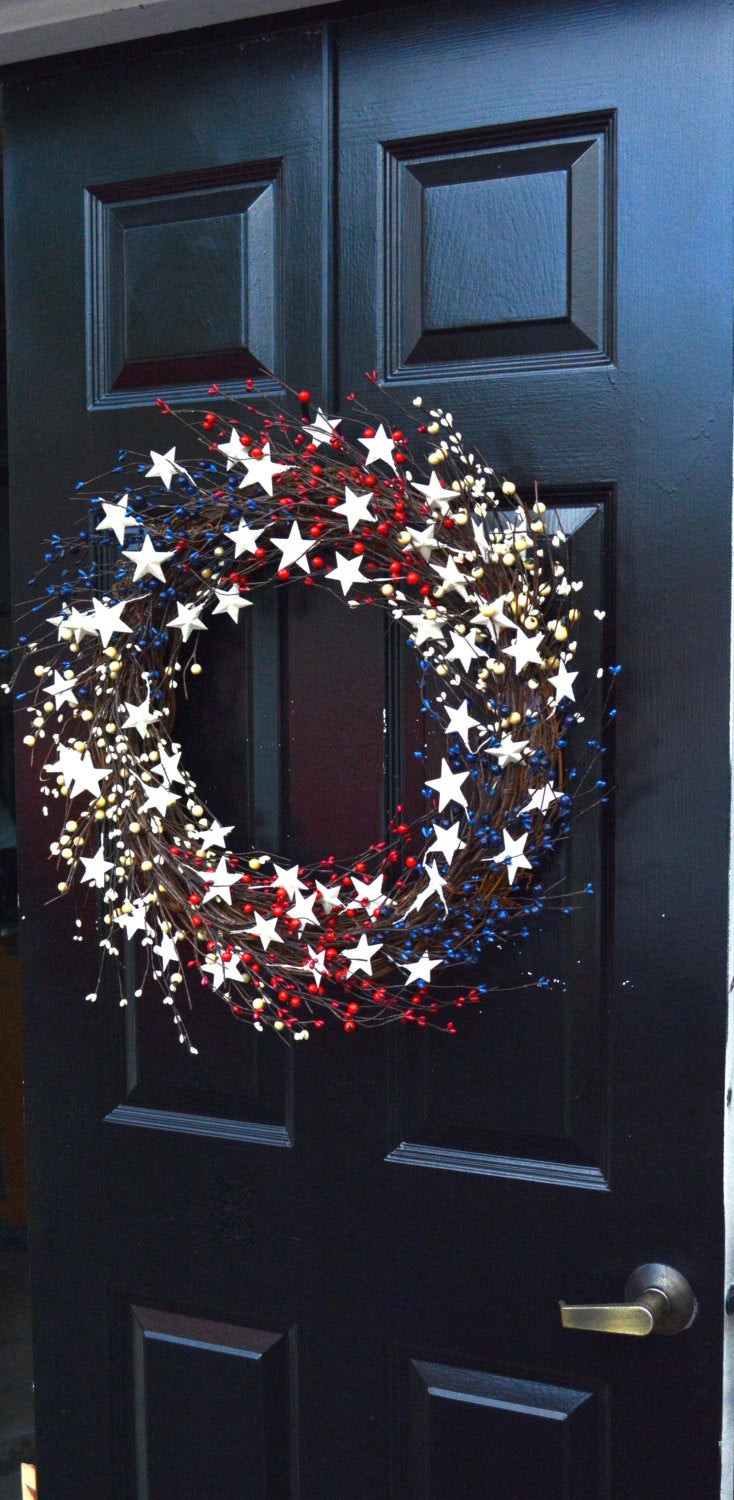 Memorial Day Decorations Ideas
 Memorial Day Wreath Fourth of July Wreath Americana