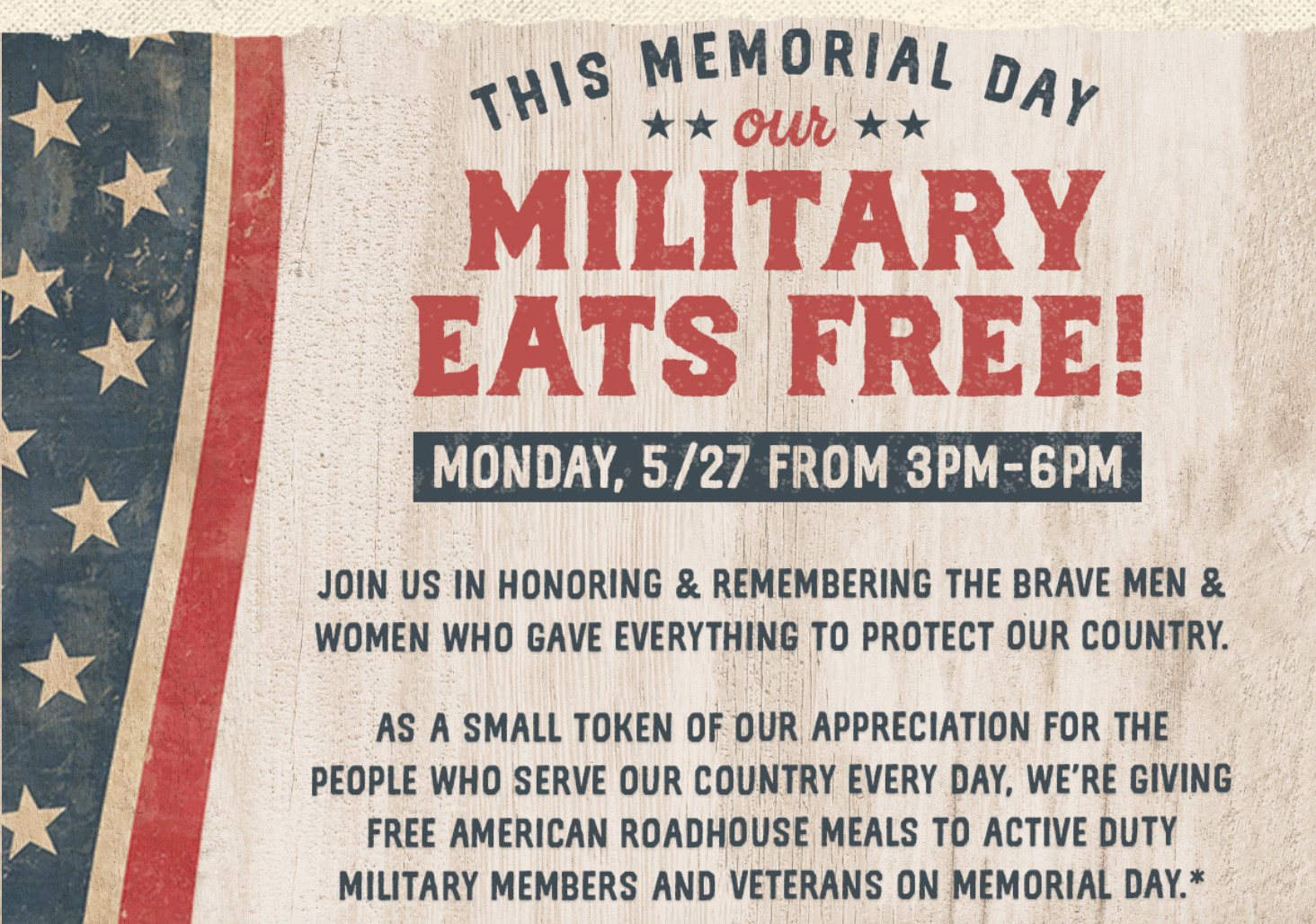 Memorial Day Free Food For Military Near Me
 Memorial Day Deals Free Food and Activities for Active