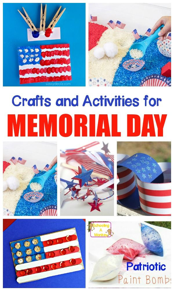 Memorial Day Kids Activities
 Patriotic Memorial Day Crafts and Activities for Kids