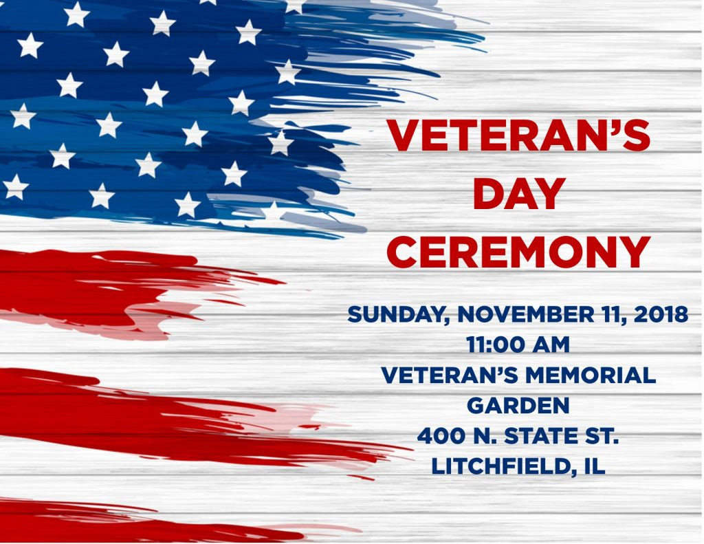 Memorial Day Program Ideas
 Veteran s Day Ceremony The City of Litchfield