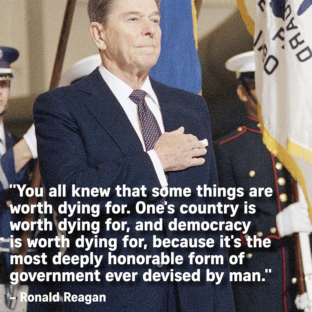 Memorial Day Quote Ronald Reagan
 Nine quotes capturing the spirit of Memorial Day