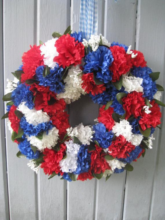 Memorial Day Wreath Ideas
 Patriotic Decoration Patriotic Wreath Americana Door Wreath