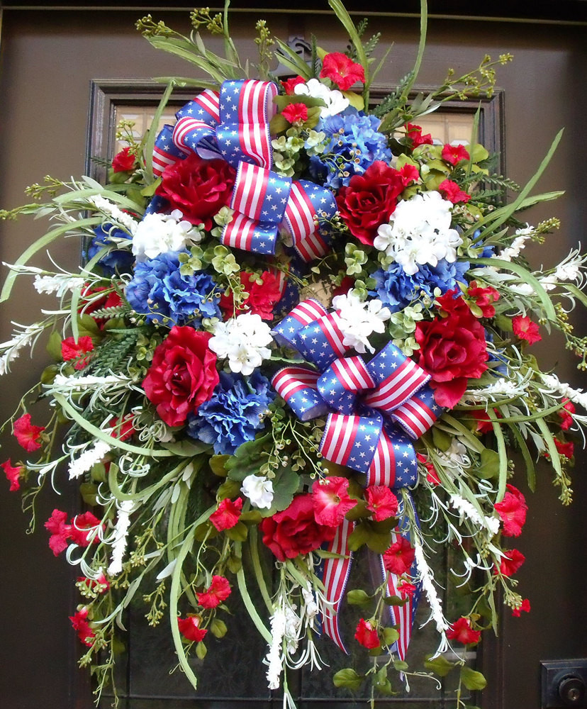 Memorial Day Wreath Ideas
 XXL Memorial Day Wreath Patriotic Wreath 4th July Wreath