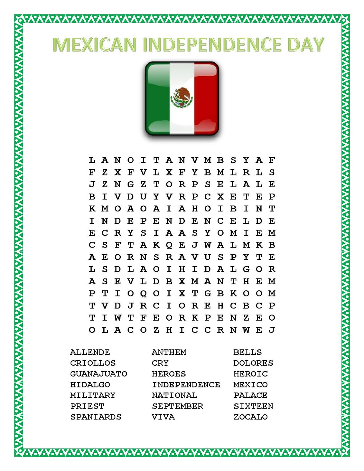 Mexico Independence Day Activities
 The Best of Teacher Entrepreneurs III MISC LESSONS "El