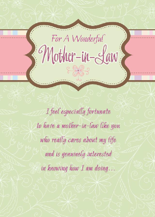 Mother In Law Mothers Day Quotes
 For A Wonderful Mother In Law Mother In Law Day
