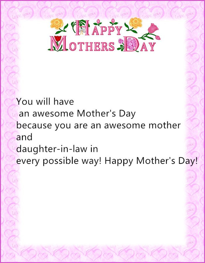 Mother In Law Mothers Day Quotes
 Quotes about Mothers day from daughter 16 quotes