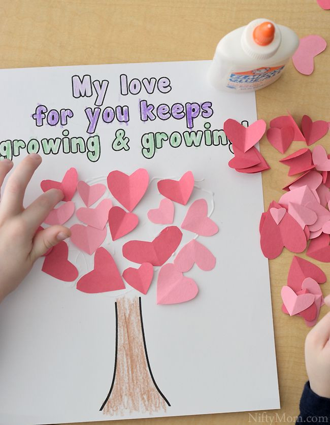 Mother's Day Activities For Kindergarten
 Heart Tree Craft for Kids Valentine’s Day