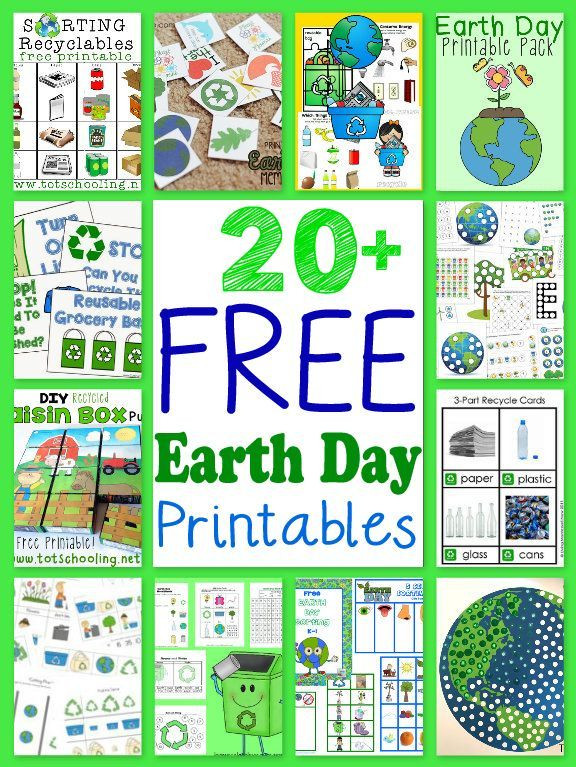 Mother's Day Activities For Kindergarten
 20 Free Earth Day Printables for Kids Earth Day