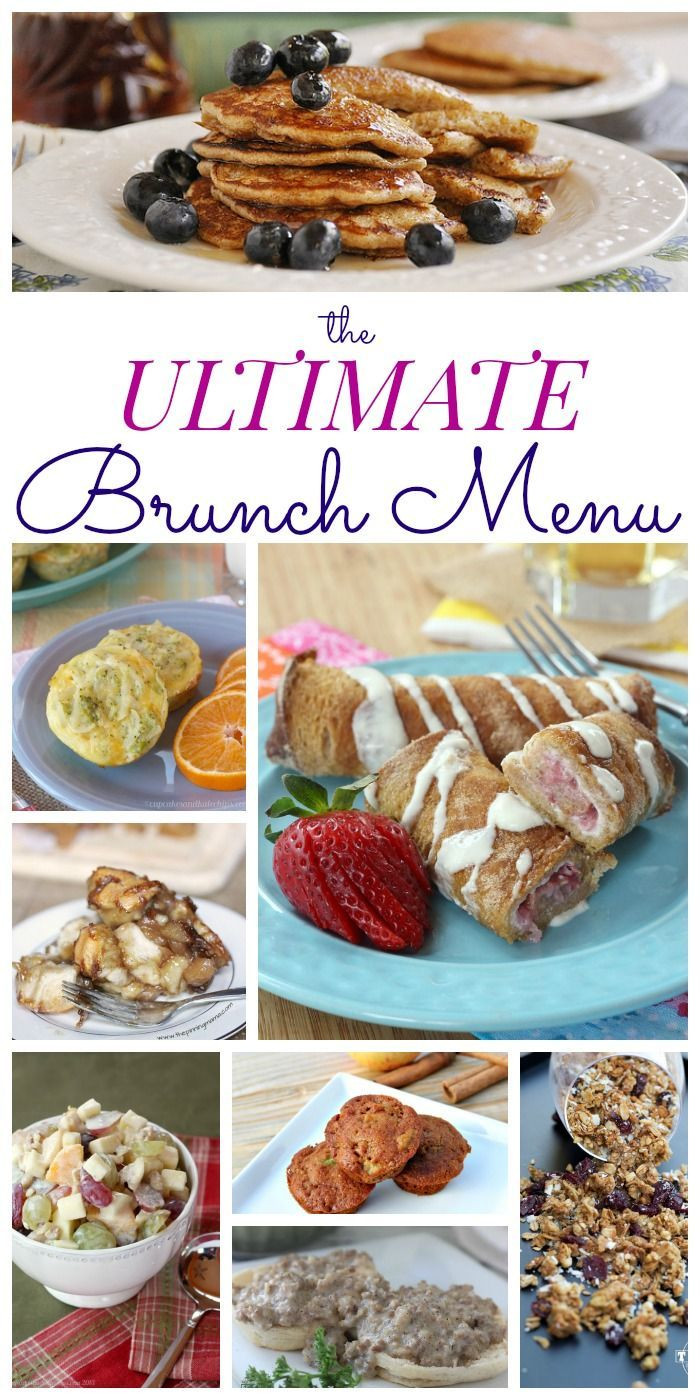Mother's Day Brunch Menu Ideas Recipes
 The Ultimate Brunch Menu with the best recipes for