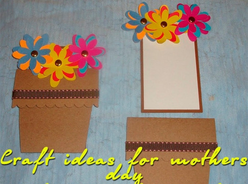 Mother's Day Crafts For Adults
 Craft ideas for mothers day