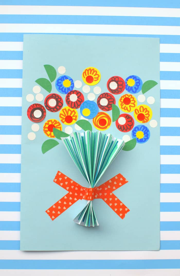 Mother's Day Crafts For Adults
 Floral Handmade Mother s Day Card diycandy