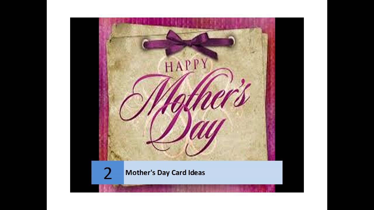 Mother's Day Presentation Ideas
 Homemade Mother s Day Card Ideas