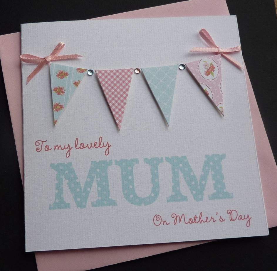 Mother's Day Recipe
 Handmade Personalised Bunting Mother s Day Card