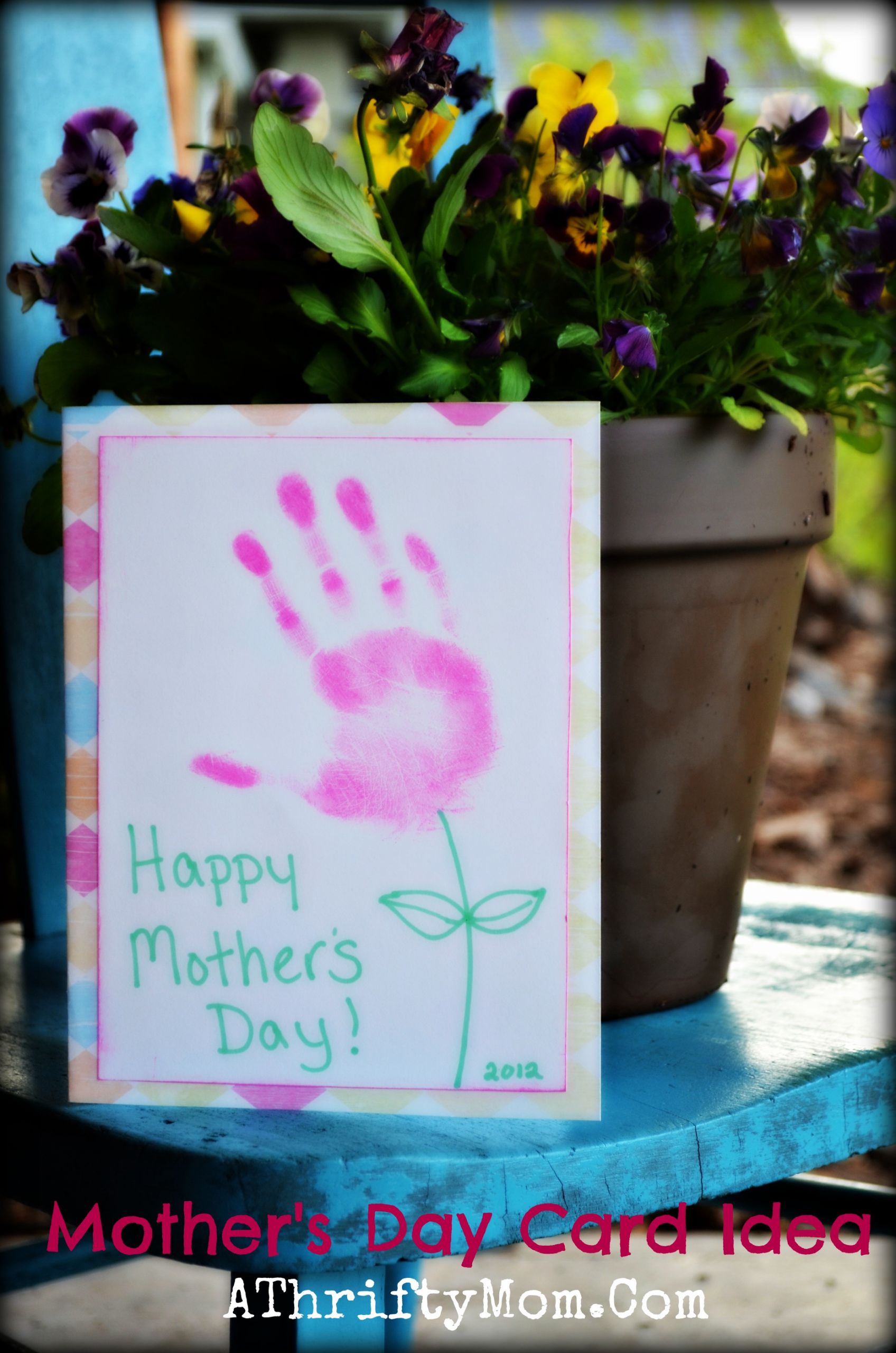 Mothers Day Card Ideas
 Handmade Mother s Day Card Idea Hand Print Flower Card