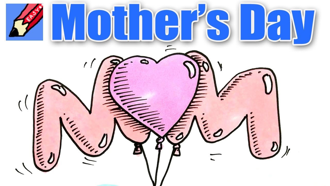 Mothers Day Drawing Ideas
 How to Draw Mom in Mother s Day Balloons