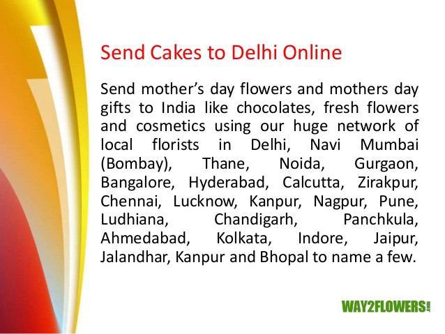 Mothers Day Gifts To Send
 Send Mother’s Day Flowers Cakes and Gifts to India