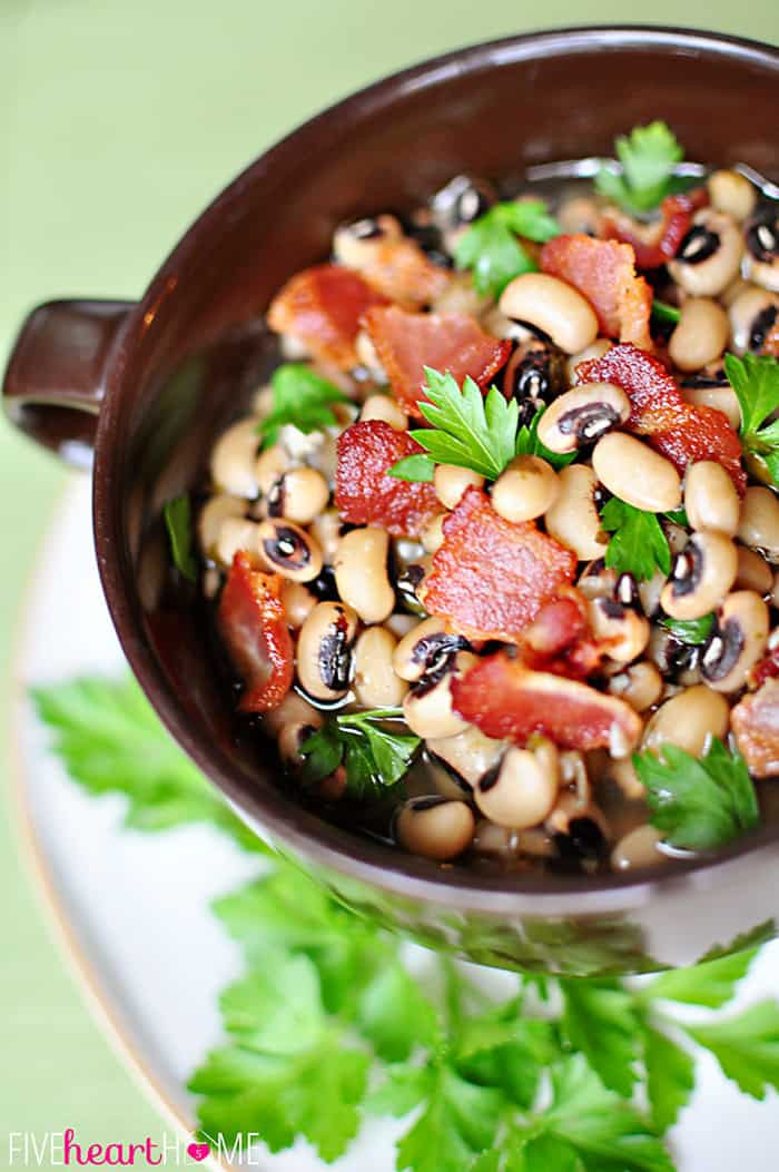 New Year Black Eyed Peas Recipe
 Black Eyed Peas with Bacon For Luck on New Year’s Day